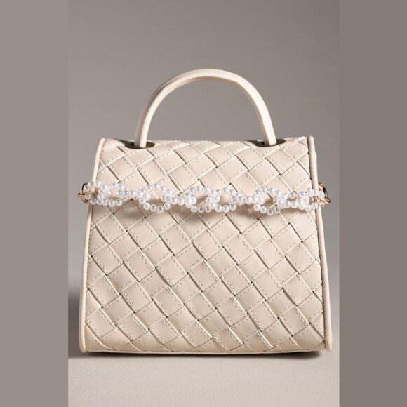 NEW Chain Link Bag Charm - Pearl by Anthropologie - Picture 1 of 2